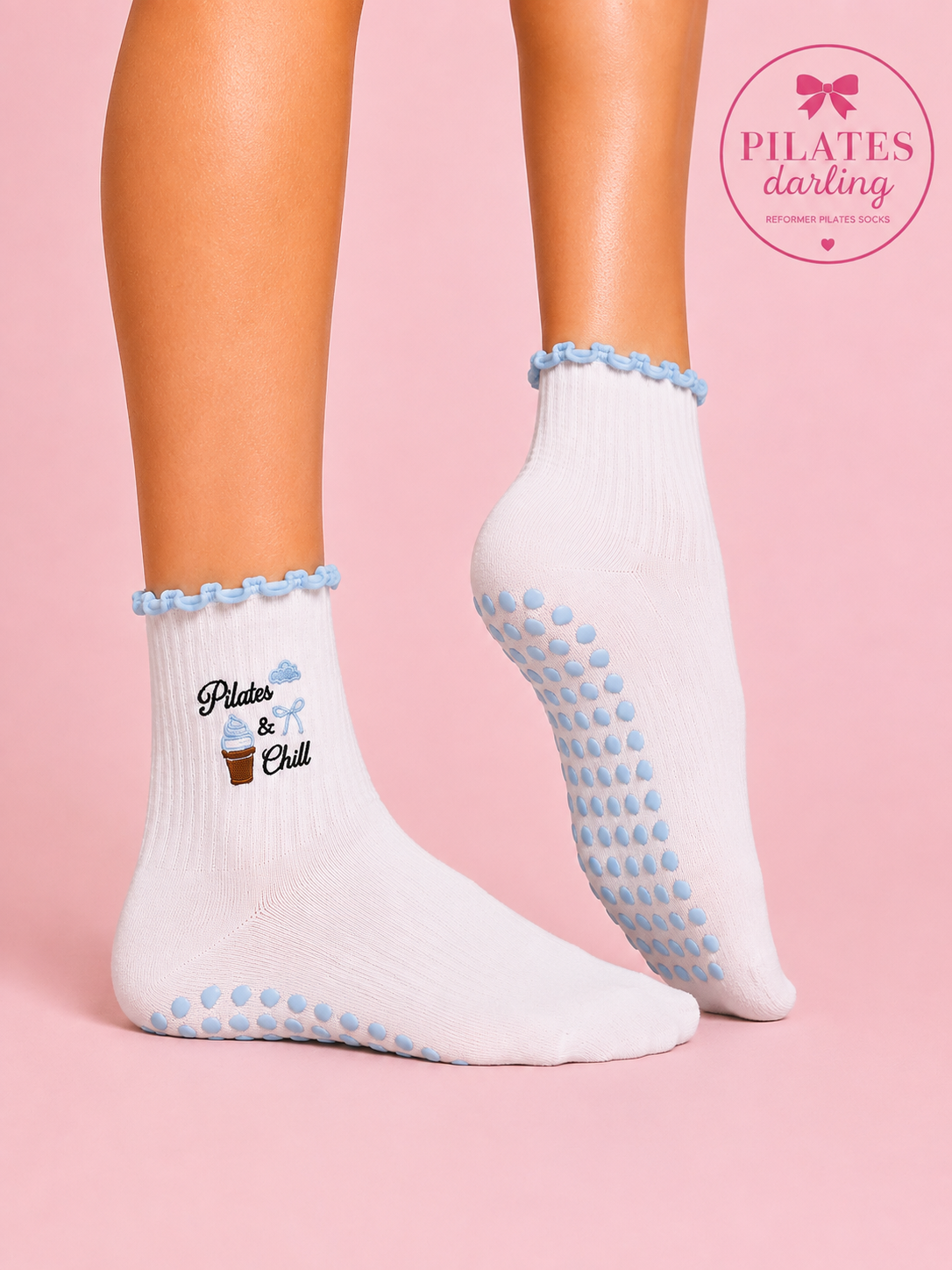 Pilates & Chill Reformer grippy socks